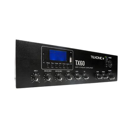 TEXONIC 60W Commercial Amplifier | 6 Channels | Canada