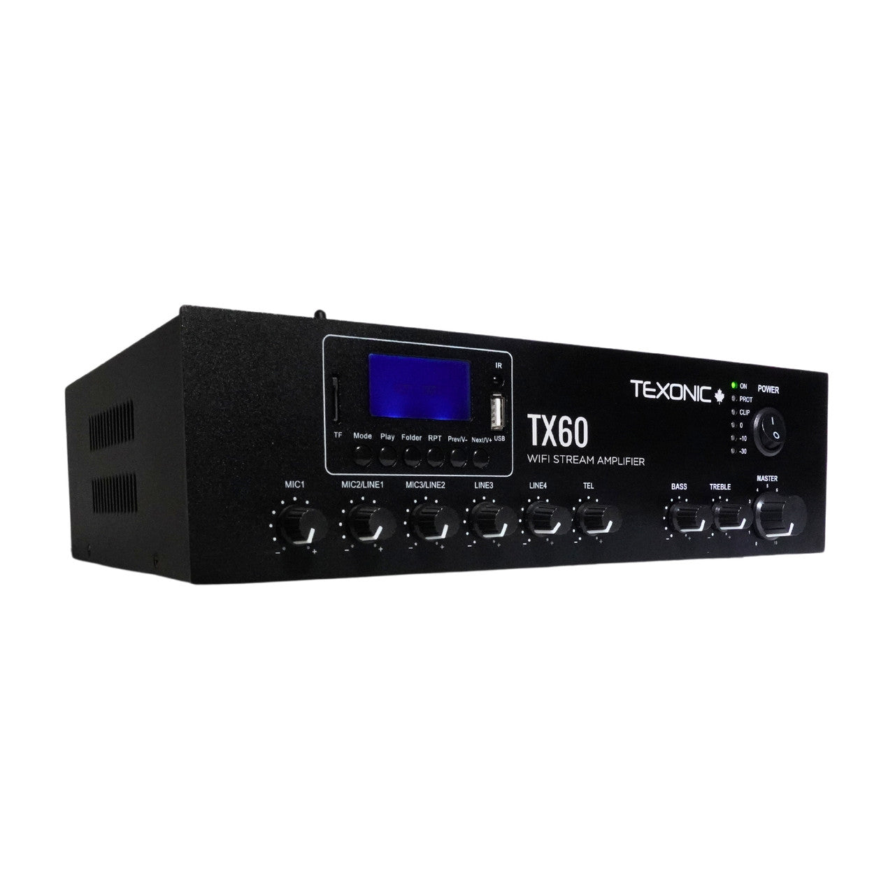 TEXONIC 60W Commercial Amplifier | 6 Channels | Canada