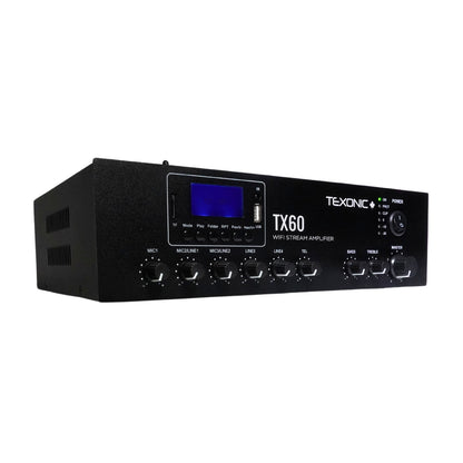 TEXONIC 60W Commercial Amplifier | 6 Channels | Canada