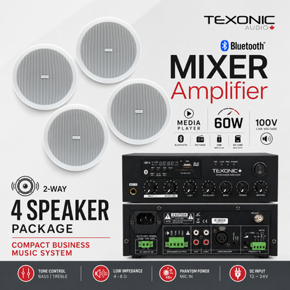 Compact Business Music System Bluetooth Amplifier