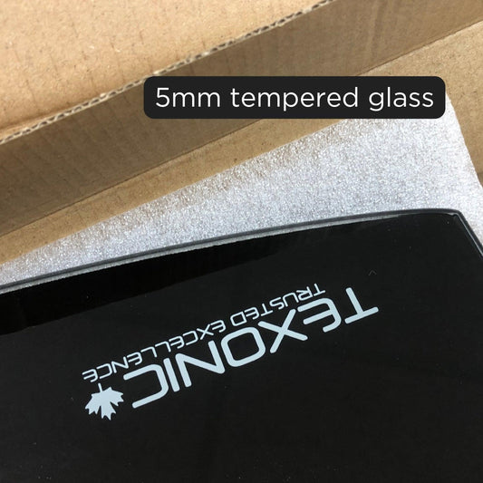 Wall Mount AV Component Shelf - Sleek Tempered Glass - TEXONIC AV Inc