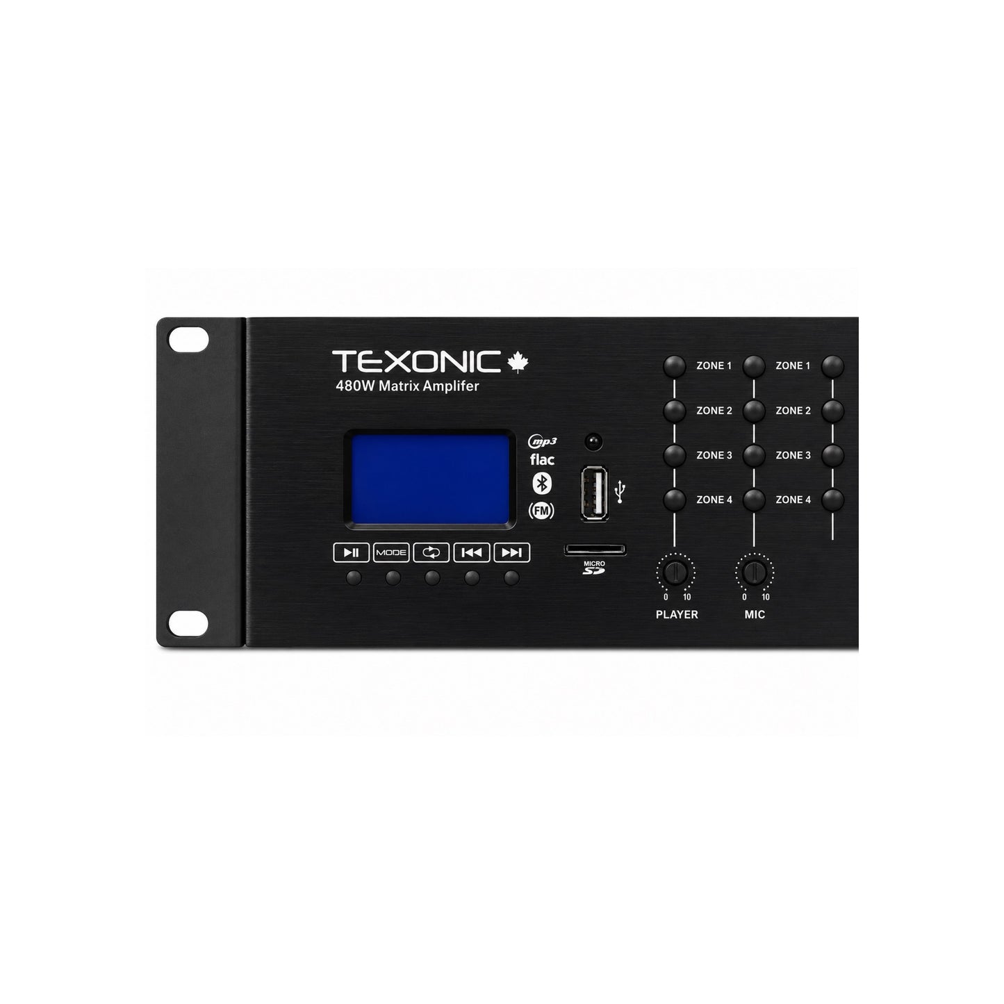 TEXONIC X4000 4-Zone 70V Matrix Amplifier