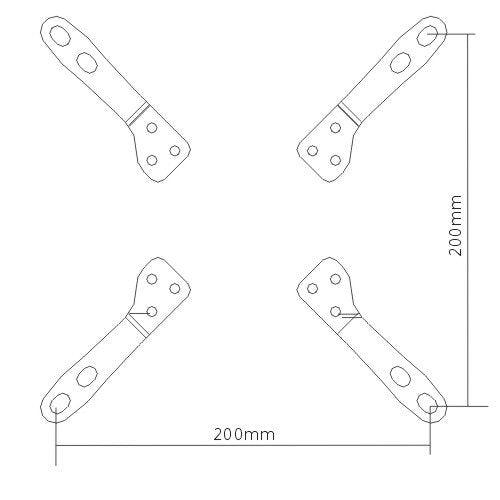 Adaptateur de plaque VESA - 200 mm x 200 mm