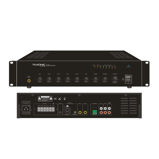 Amplificateur commercial TEXONIC 60W | 6 canaux | Canada