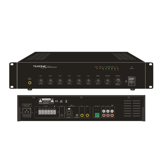 TEXONIC 60W Commercial Amplifier | 6 Channels | Canada