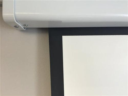 130" TEXONIC Electric Motorized Projector Screen - Fiber Glass, Remote Control, Wall/Ceiling Mountable - TEXONIC AV Inc