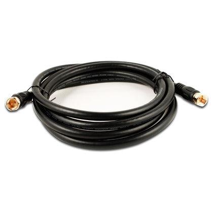 Câble coaxial RG6 avec série de connecteurs de type F