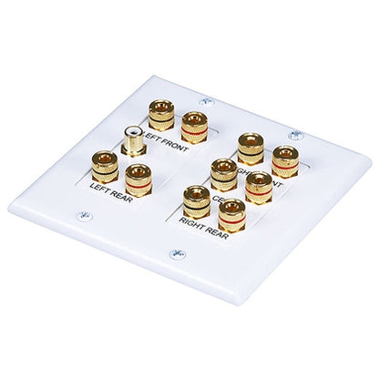 2-Gang 5.1 Surround Sound Wall Plate