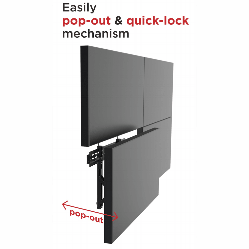 Professional Video Wall Mount for 37”-70” Screens - Versatile & Secure