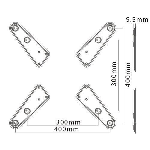 VESA Plate Adapter - 400mm x 400mm