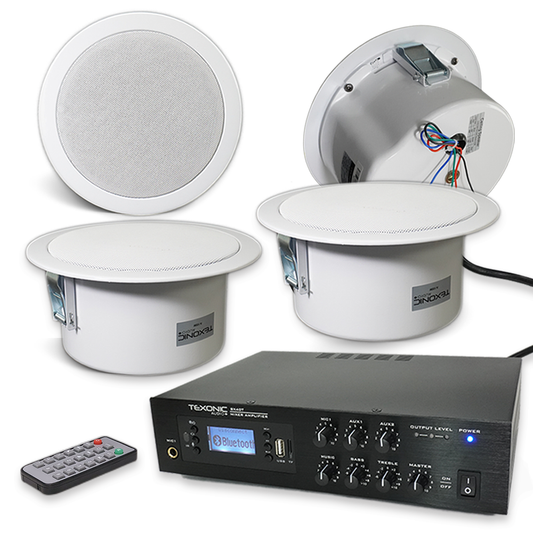 Commercial audio package for restaurants/bars with Bluetooth & FM tuner
