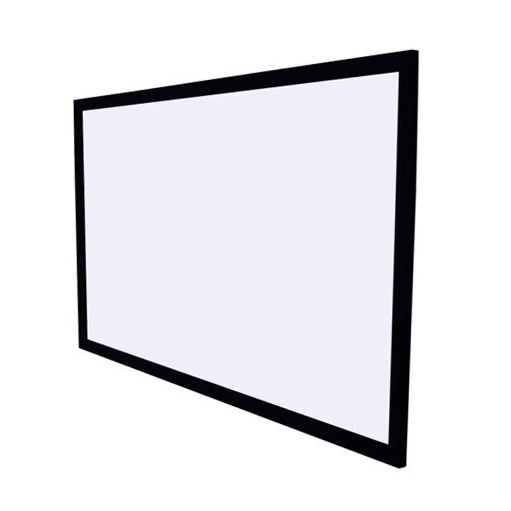 120" Fixed Frame Projector Screen | Velvet Wrapped Frame - HD Matte, 4K Ready - TEXONIC AV Inc