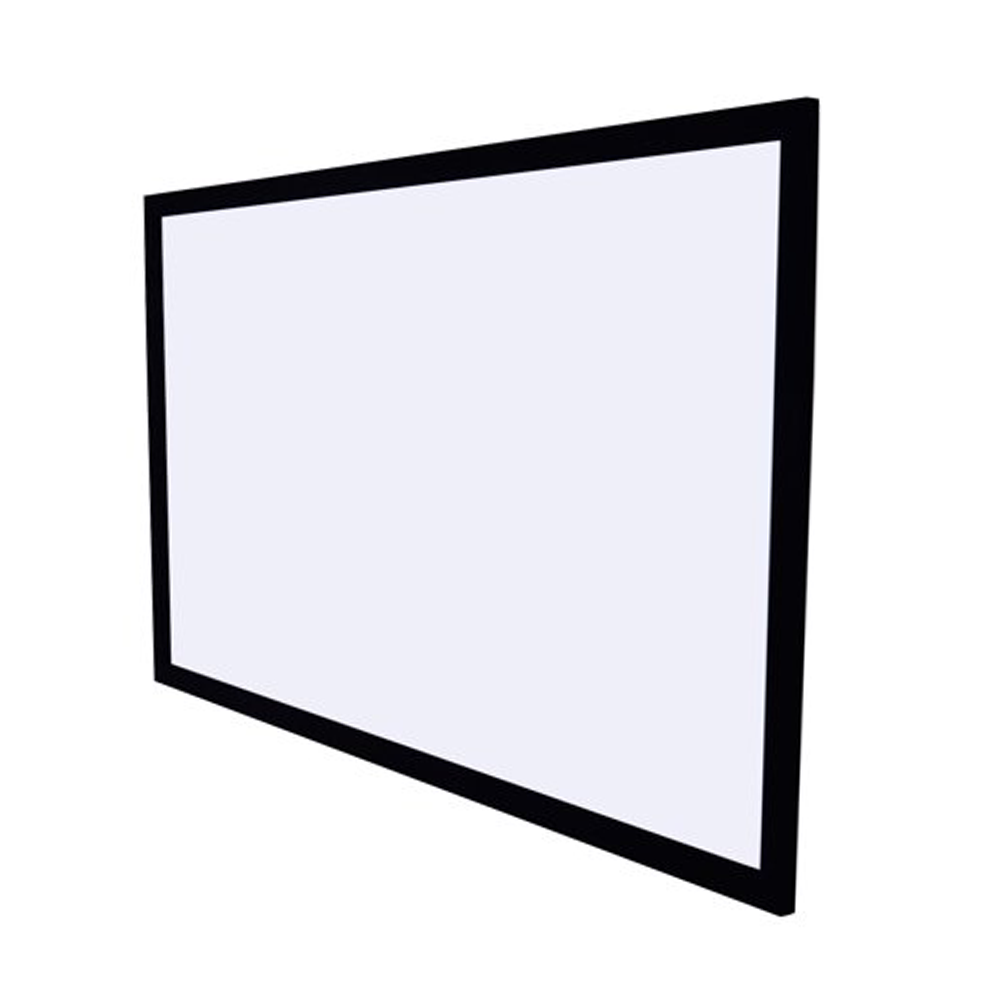100" TEXONIC White Fixed Projector Screen | Velvet Frame
