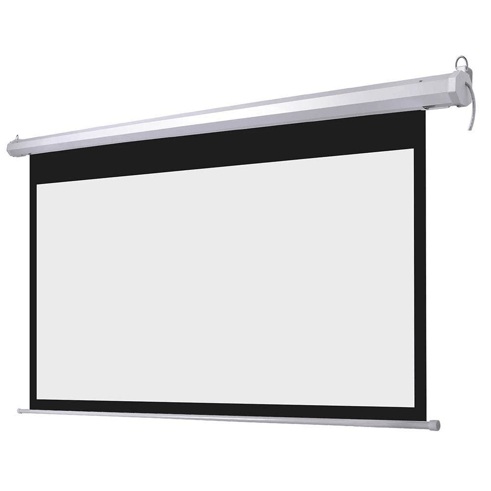 100" Electric Motorized Fiber-Glass Projector Screen - Home Cinema & Office - TEXONIC AV Inc
